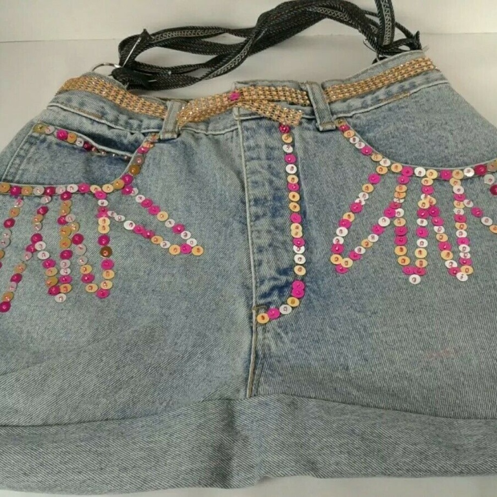 Handmade Lawman Jeans Denim Purse Hand/Shoulder